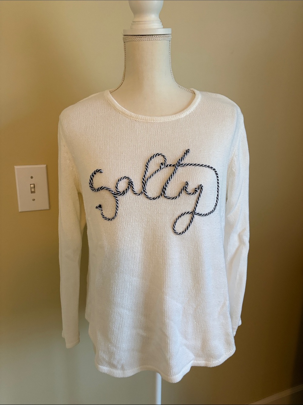 Lulu-B White Knit Pullover